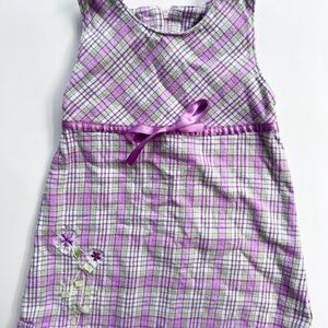 Y2K OshKosh B'gosh Purple and White Sleeveless Sundress